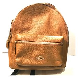 Coach Tan Leather Backpack